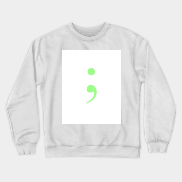 Semicolon Crewneck Sweatshirt by ZoeBaruch